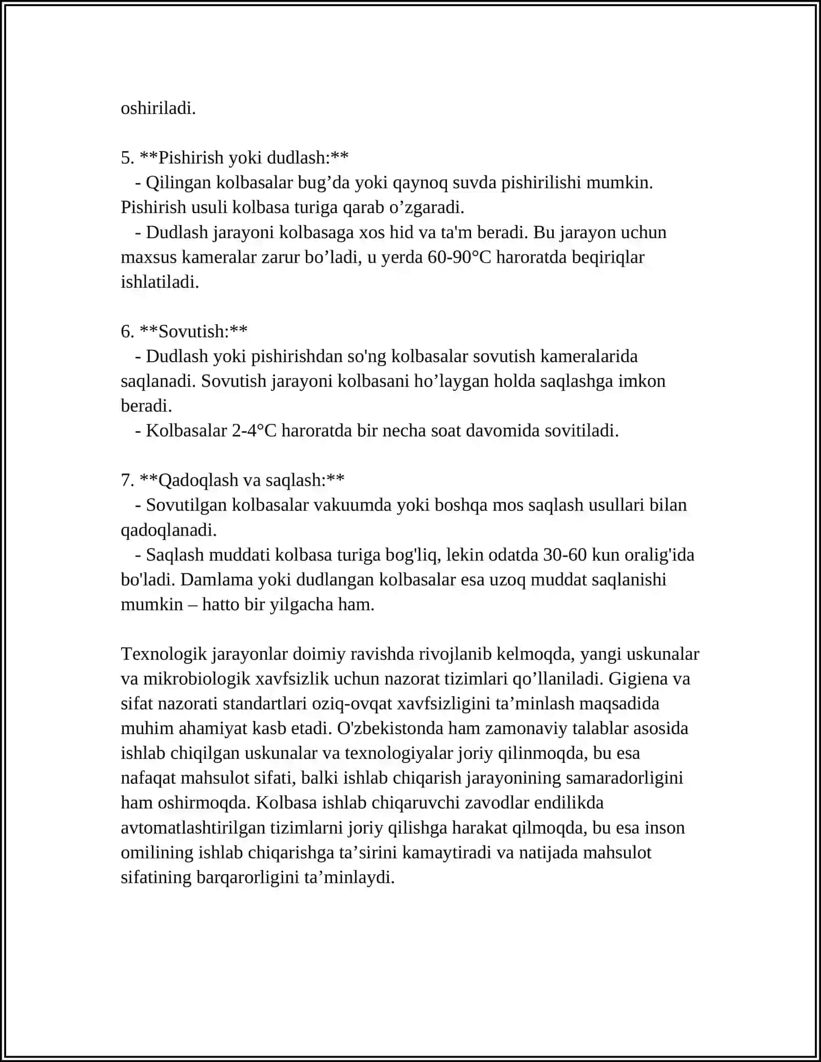 Kolbasa tayyorlash texnologiyalari 4