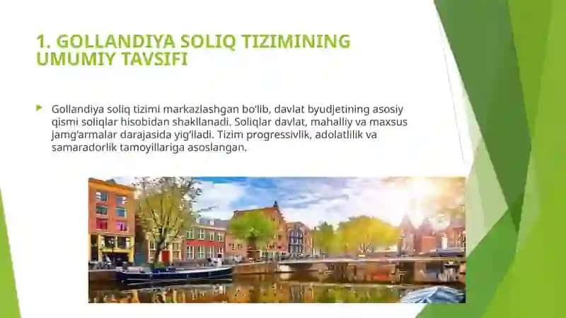 Gollandiya (Niderlandiya) Soliq Tizimi 4