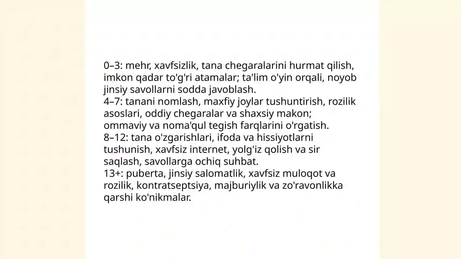 Bolalarning jinsiy tarbiyasi 4