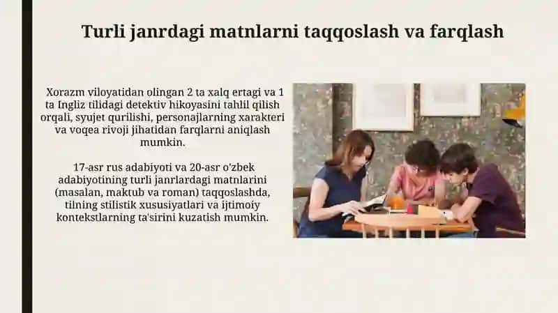 Matn uslub va til tahlili mashqlari 4