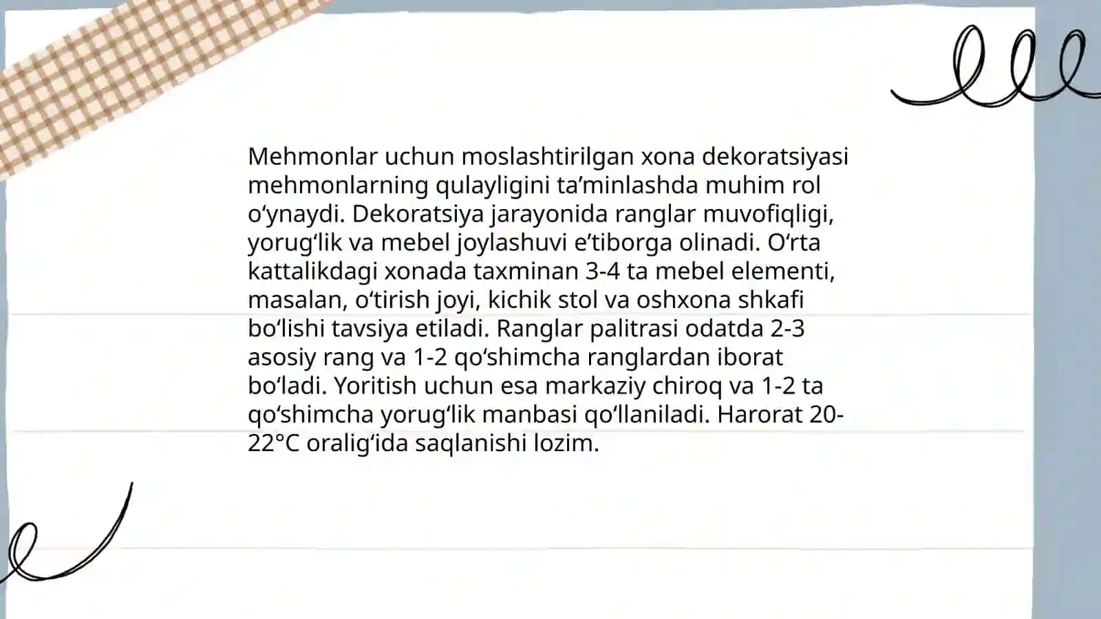 Shaxsiylashtirilgan mehmon kutib olish 4