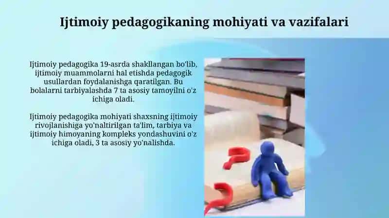 Ijtimoiy pedagogika kategoriyalari va tamoyillari 4