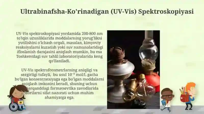 Spektral asboblar va ularning qo'llanish sohalari 4