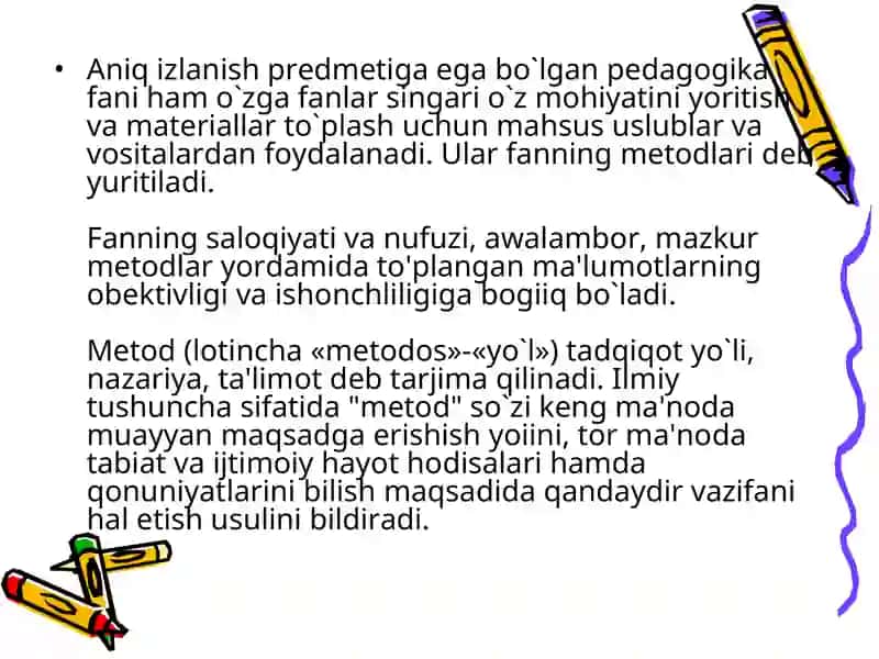 Pedagogning ilmiy tadqiqot metodlari 4
