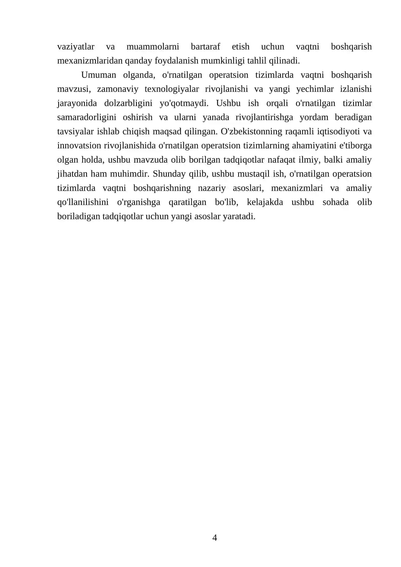 O'rnatilgan opertsion tizimlarda vaqtni boshqarish 4
