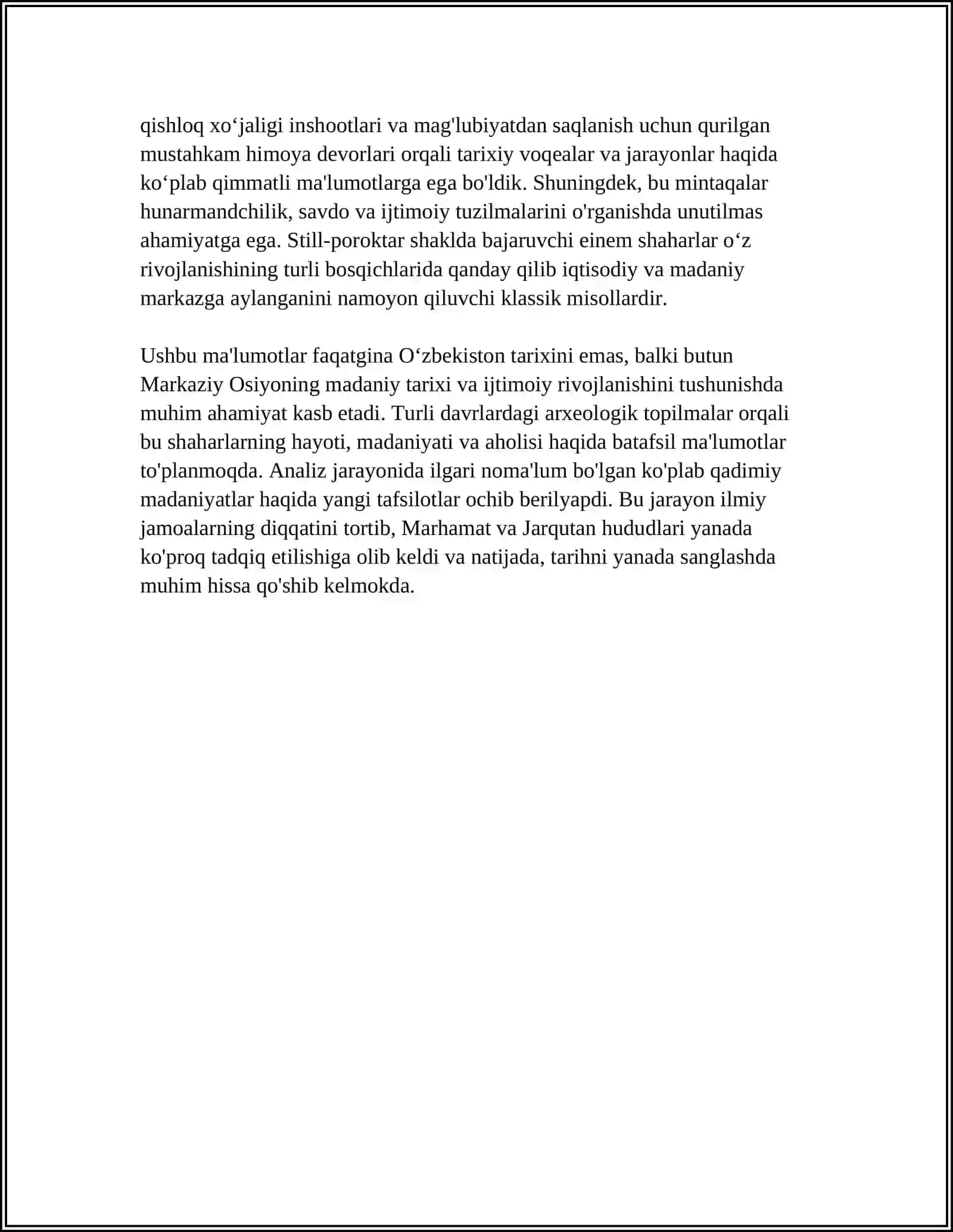 JARQÓTAN VA MARHAMAT KABI ILK SHAHARLARNI ÓRGANIB SLAYD TOYYARLASH MUSTAQIL ISH 4