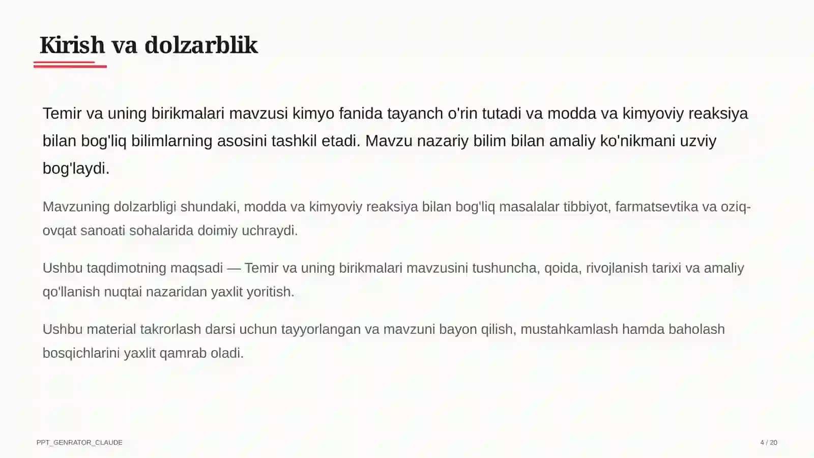 Temir va uning birikmalari (9-sinf) 4