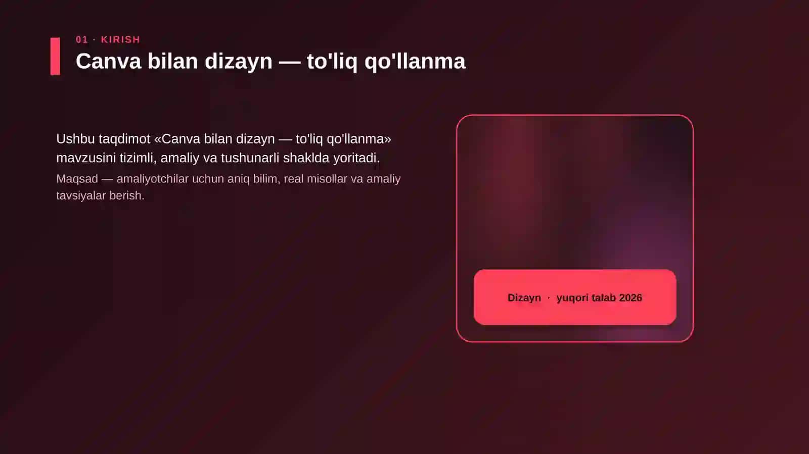 Canva bilan dizayn — to'liq qo'llanma 4