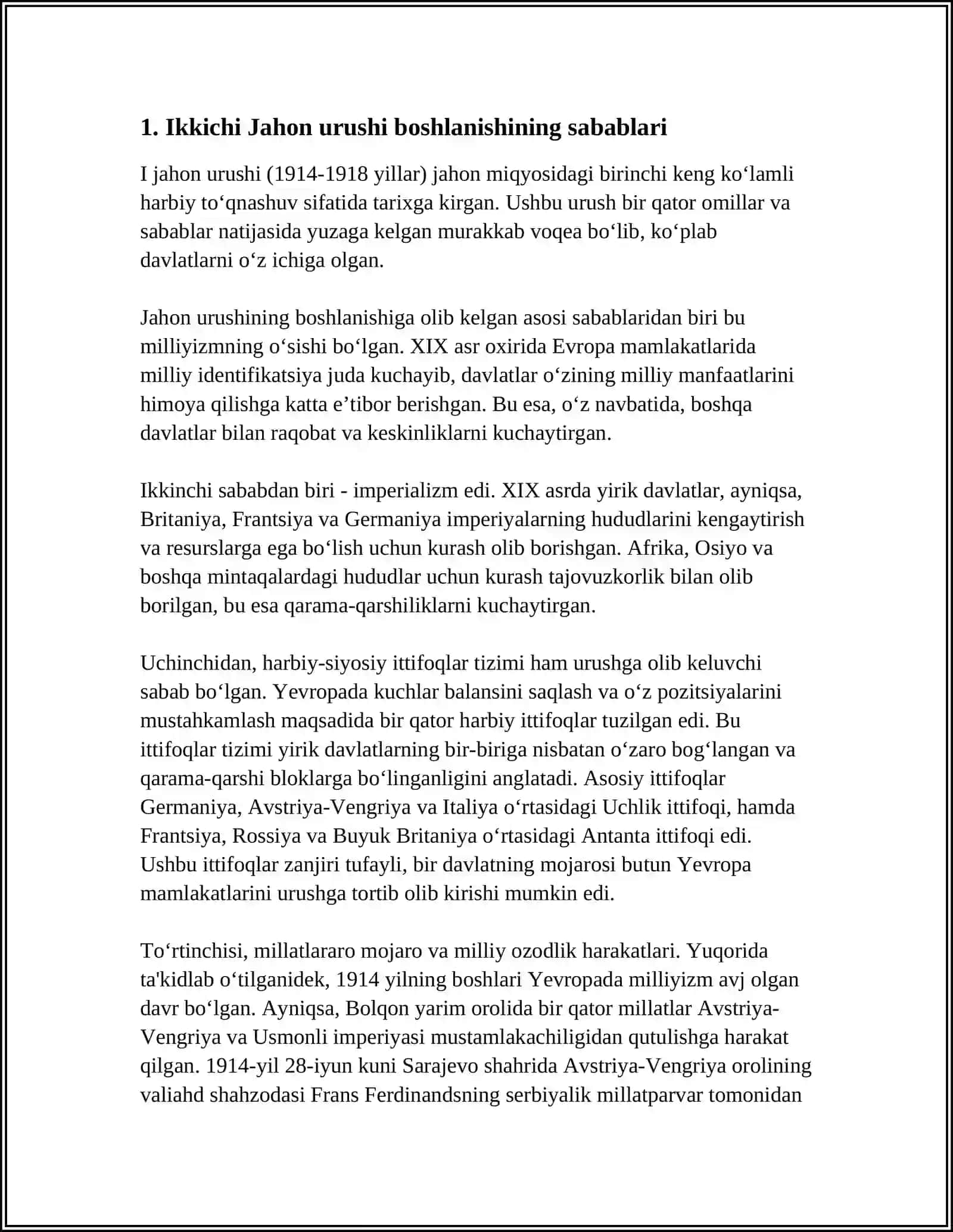 IKKINCHI JAHON URUSHI BOAHLANISHIDAGI HARBIY-SIYOSIY XOLAT. IKKINCHI JAHON URUSHINING BIRINCHI DAVRI 4