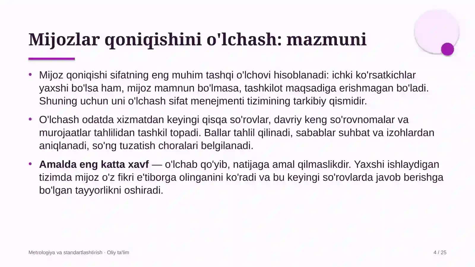 Axborot agentliklarida mijozlar qoniqishini o'lchash 4