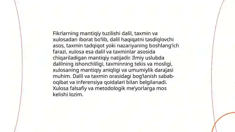 Mutaxassis nutqining aniqligi va mantiqiyligi (ilmiy uslub va uning xususiyatlari) 4