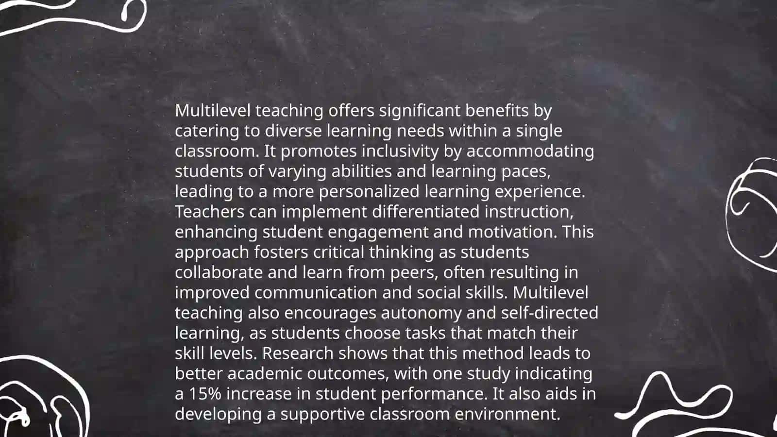 Multilevel teaching 4