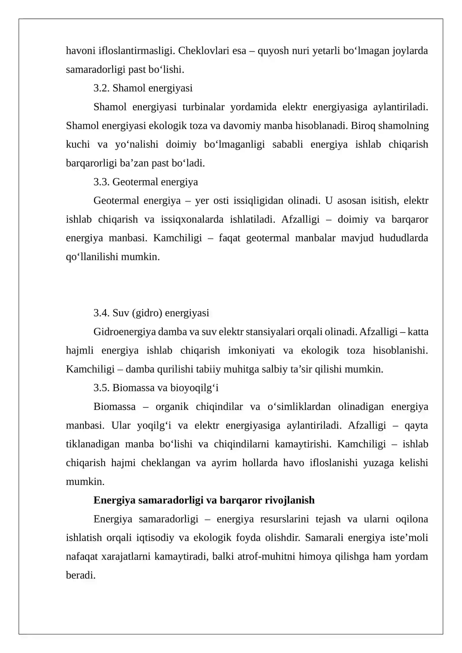 Energiya resurslari va muqobil energiya manbalari 4
