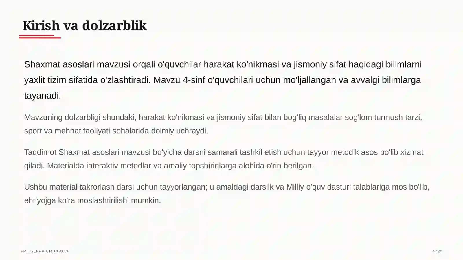 Shaxmat asoslari (4-sinf) 4