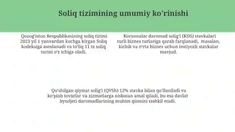 Qozogʻiston respublikasi soliq tizimi 4