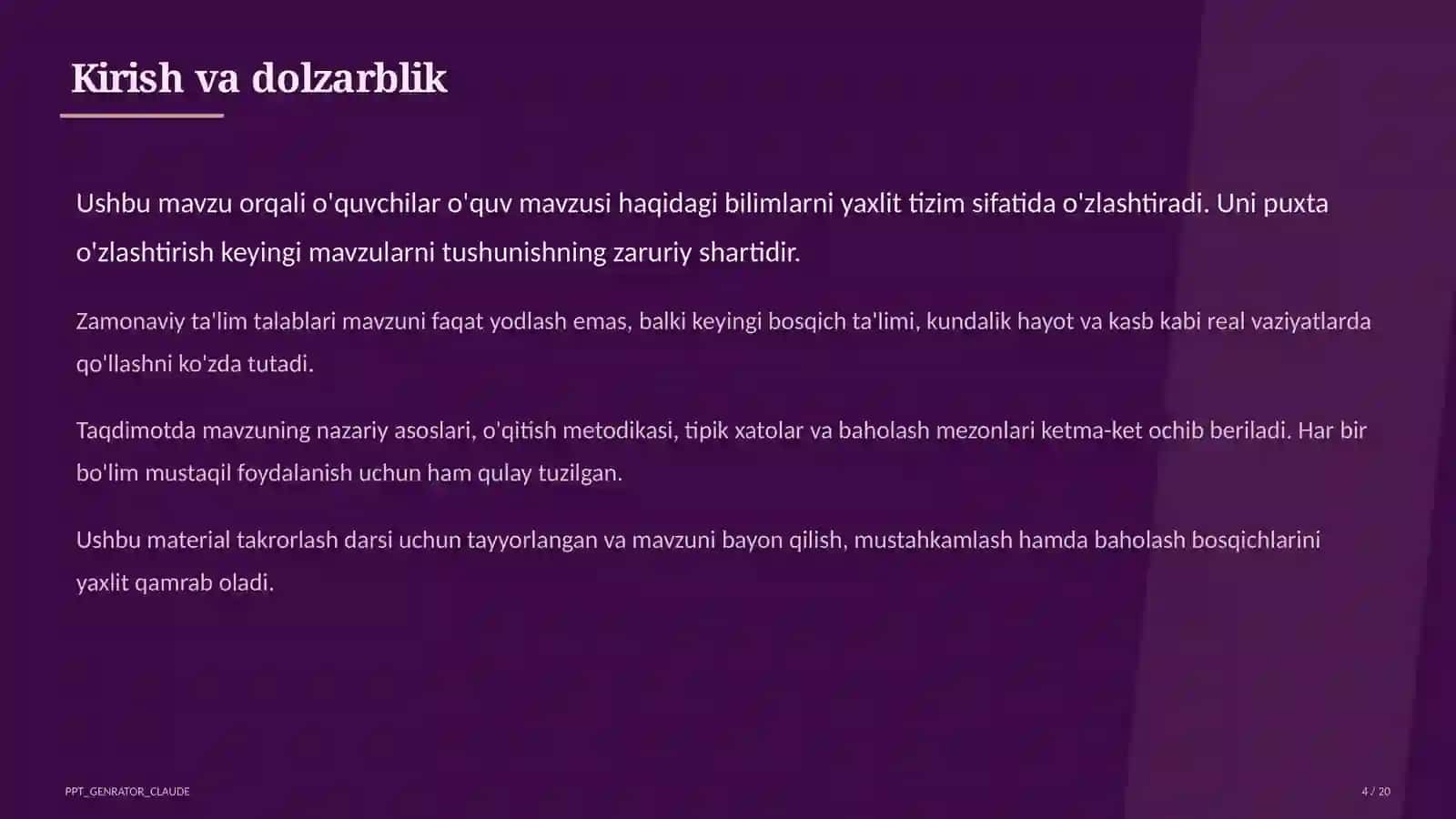 Dolzarb mavzular 4