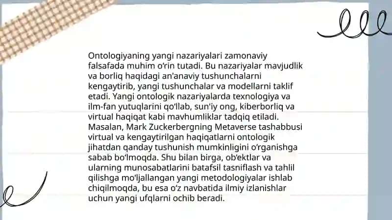 Zamonaviy falsafada borliq tushunchasi 4