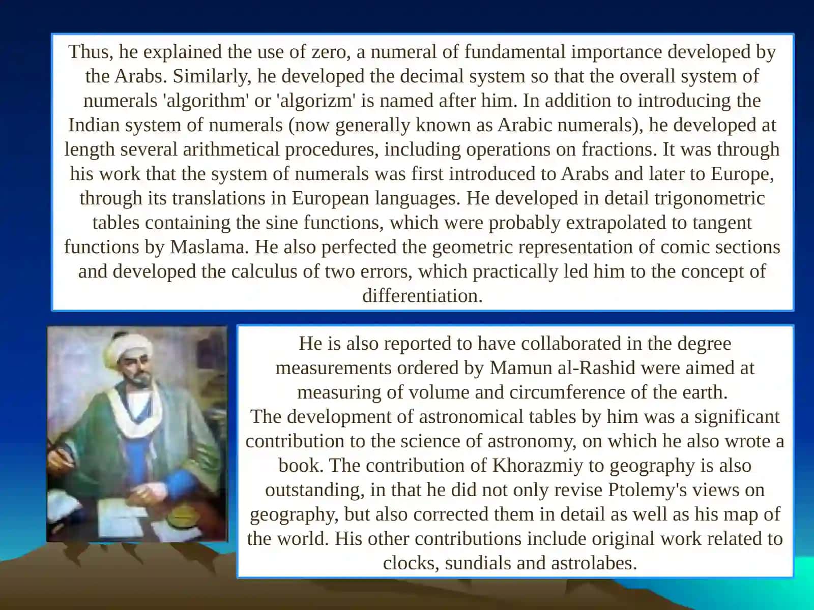 AbuAbdullohMohammadIbnMusa al-Khorazmiy 4