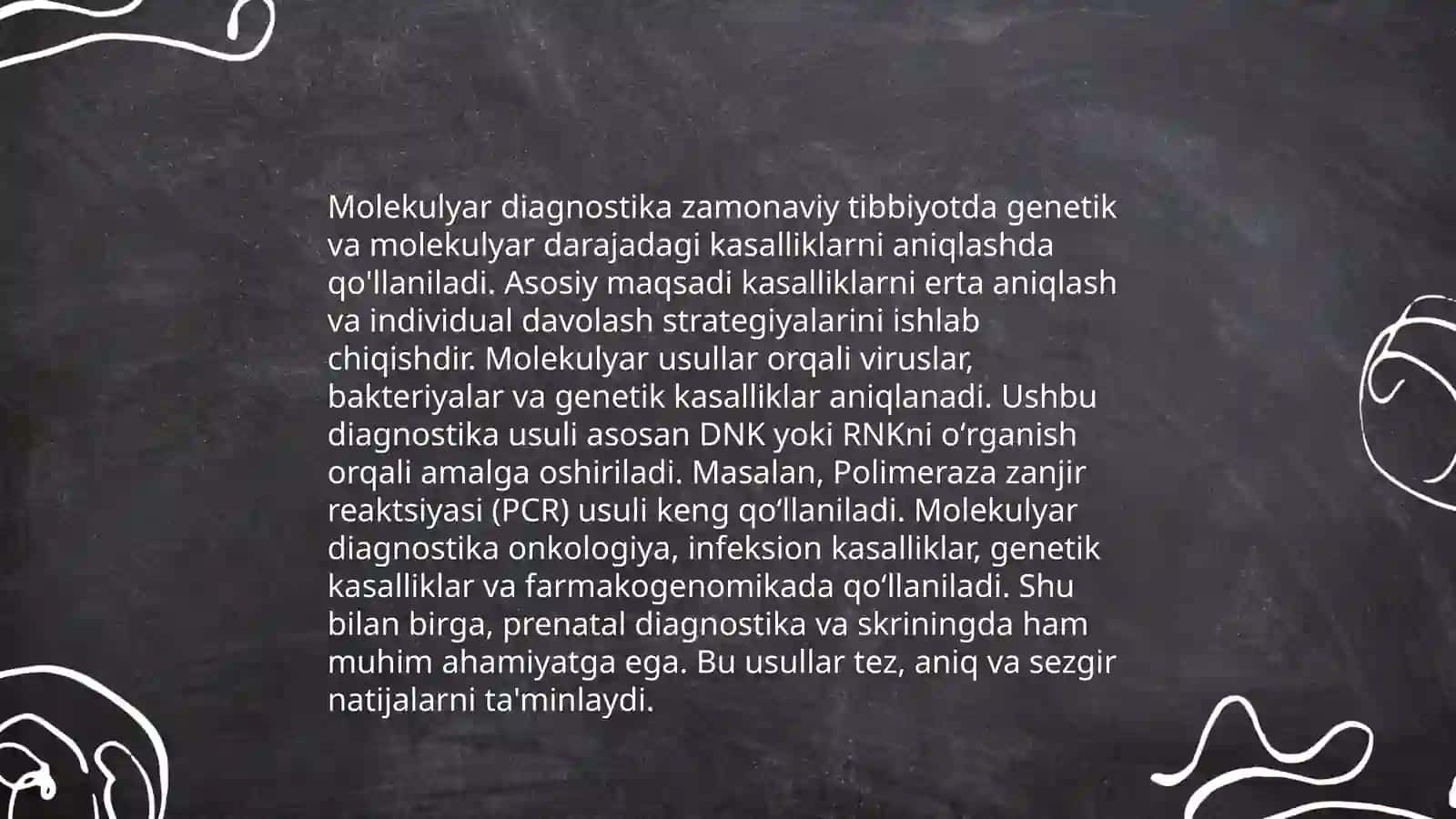 Molekulyar genetik usullarni mohiyati va va ularniqo’llanilishi 4
