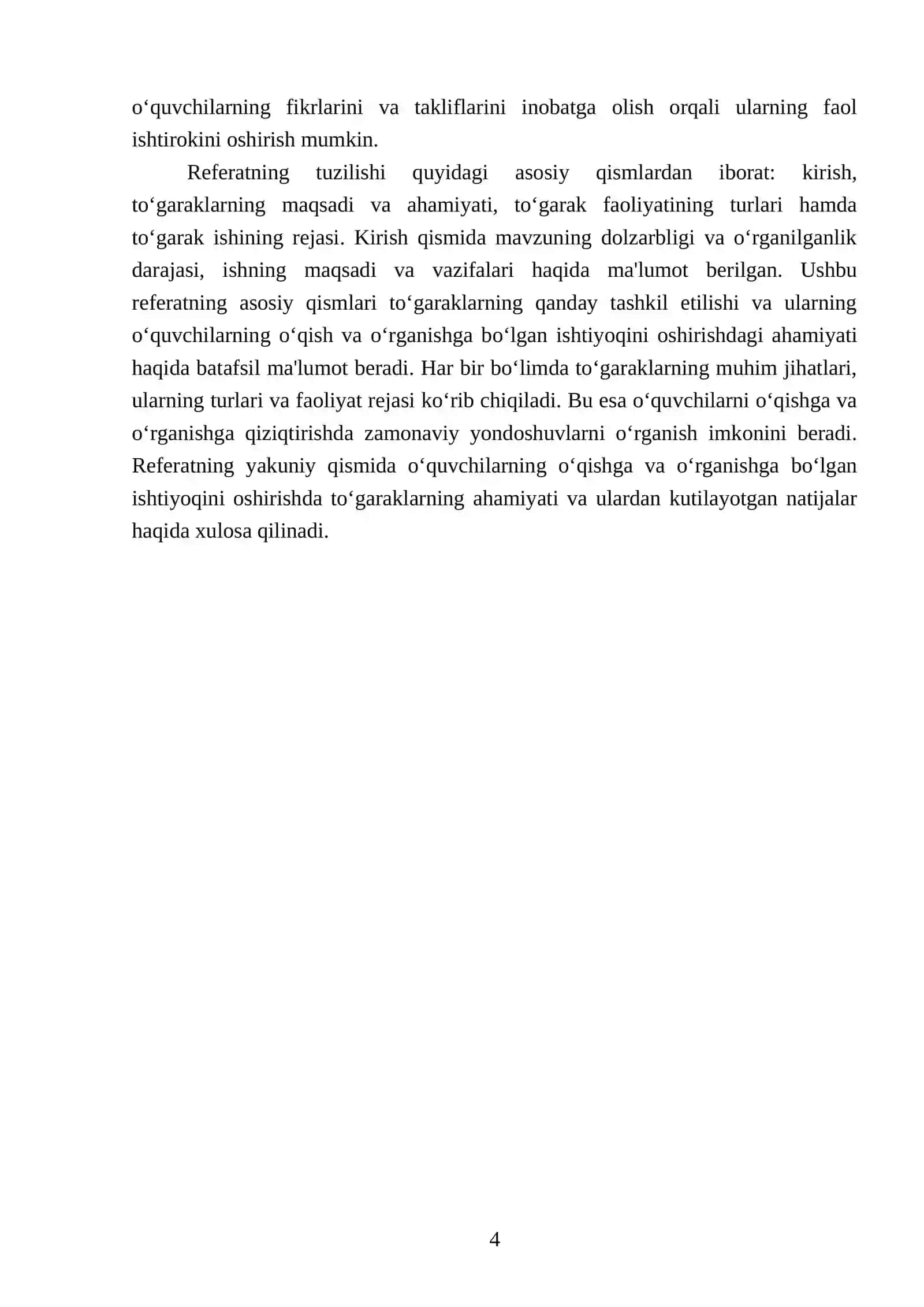 O'quvchilarni O‘qishga va O‘rganishga Bo‘lgan Ishtiyog'ini Oshirish Uchun To'garaklar Tuzish 4