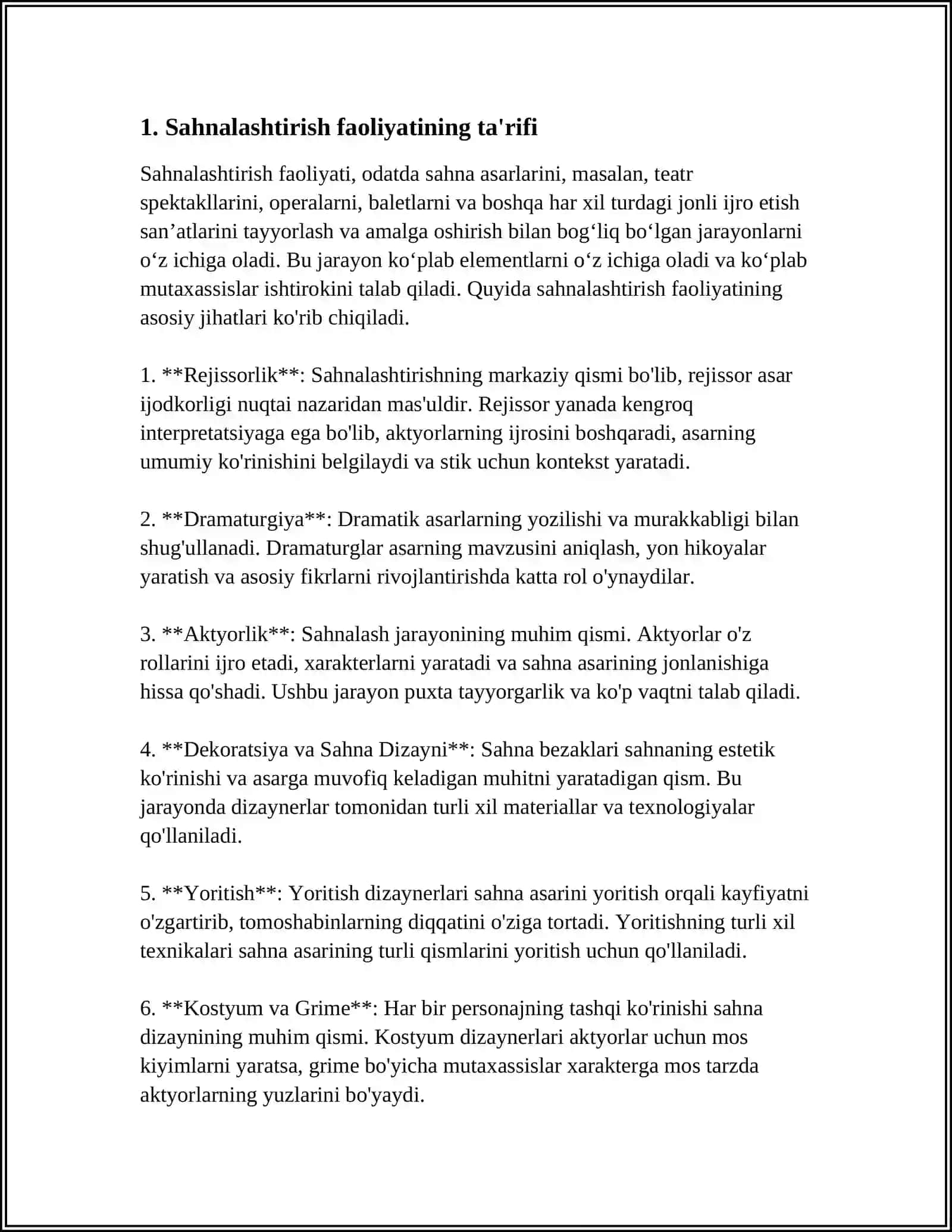 ILK QADAM DAVLAT OʻQUV DASTURIDA SAHNALASHTIRISH FAOLIYATINING AHAMIYATI VA VAZIFALARI 4