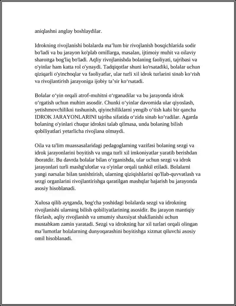 BOG'CHA YOSHIDAGI BOLALAR BILISH JARAYONLARINING RIVOJLANISHI 4