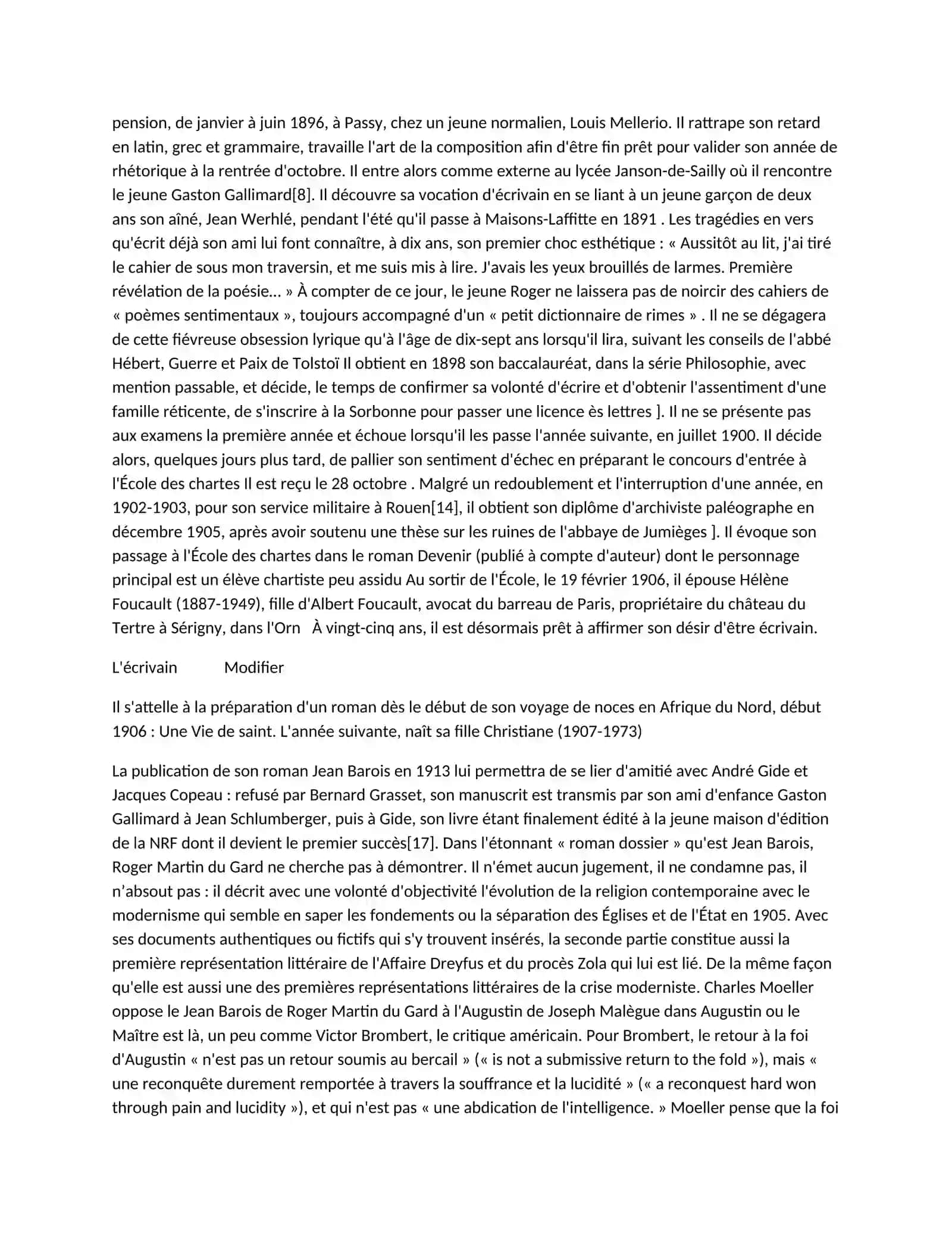 "L’idée principale du roman de R. Martin du Gard “Devenir”" 4