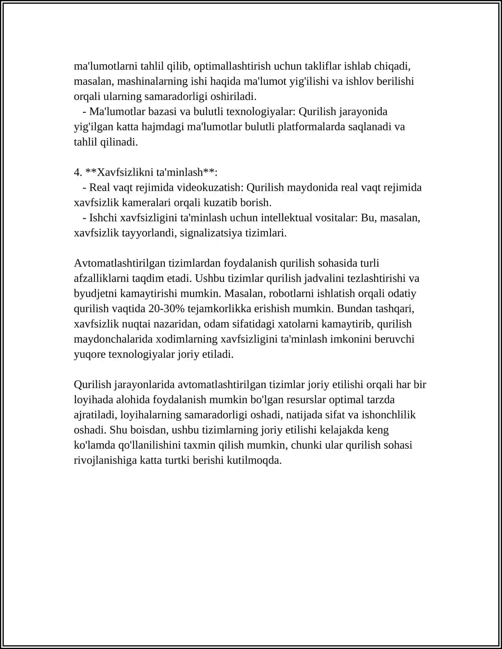 AVTOMATLASHTIRILGAN TIZIMLAR VA ROBOTLAR 4