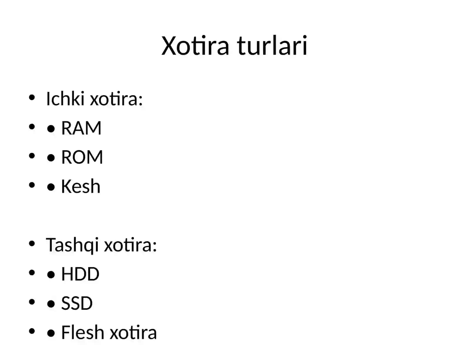 Xotira va virtual adres makoniDastur 4
