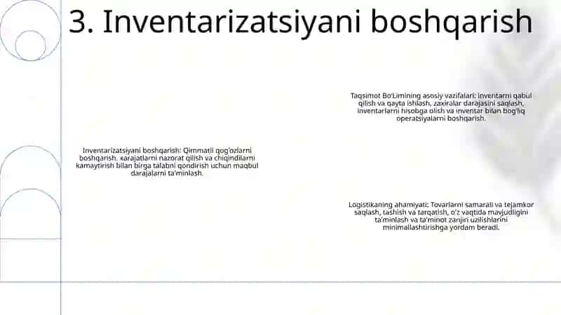 Logistika nazariyot va amaliyoti 4