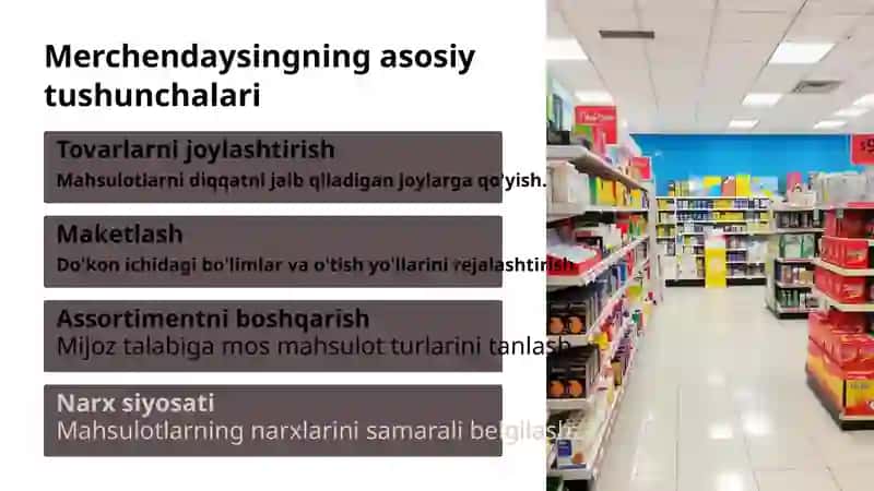 Merchendaysingning nazariyasoslari 4