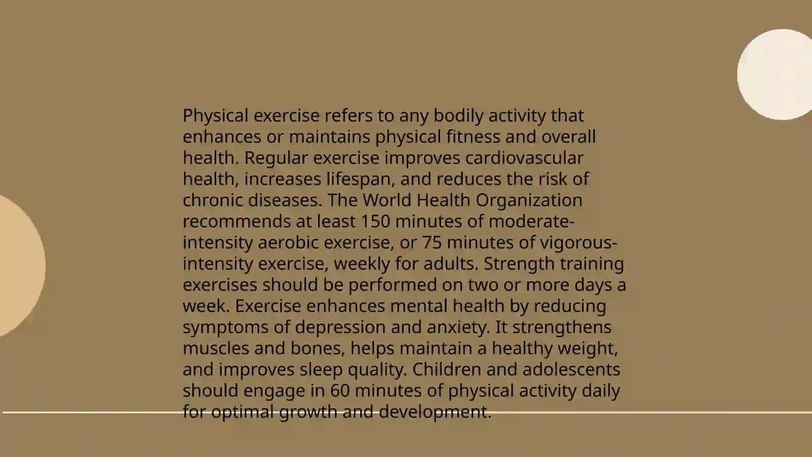 Keeping healthy 4