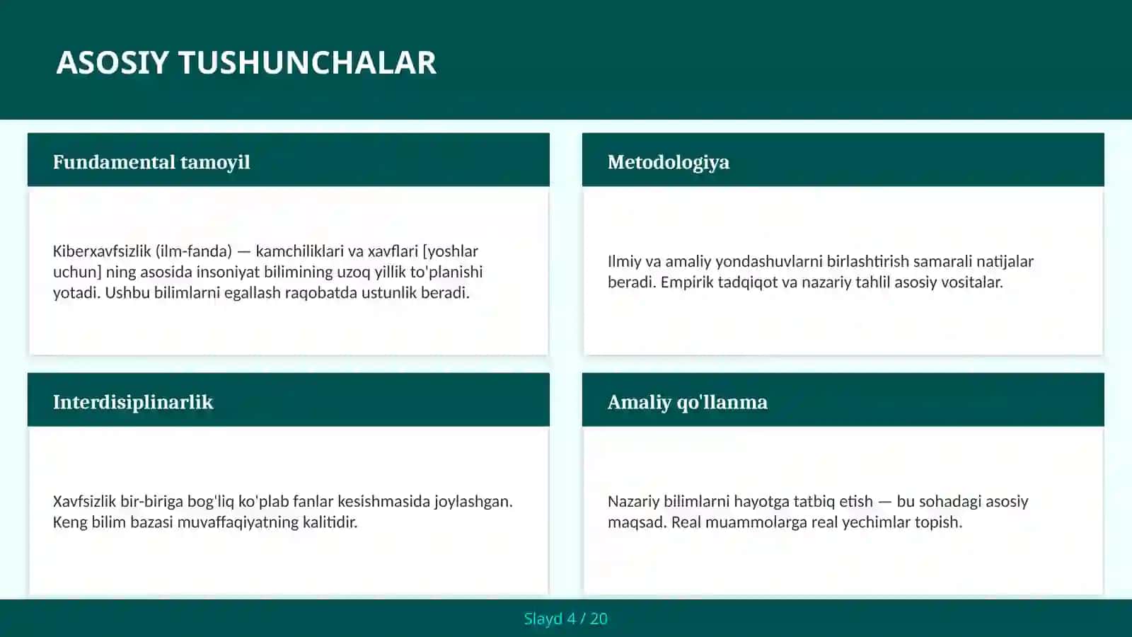KIBERXAVFSIZLIK (ILM-FANDA) — KAMCHILIKLARI VA XAVFLARI [YOSHLAR UCHUN] 4