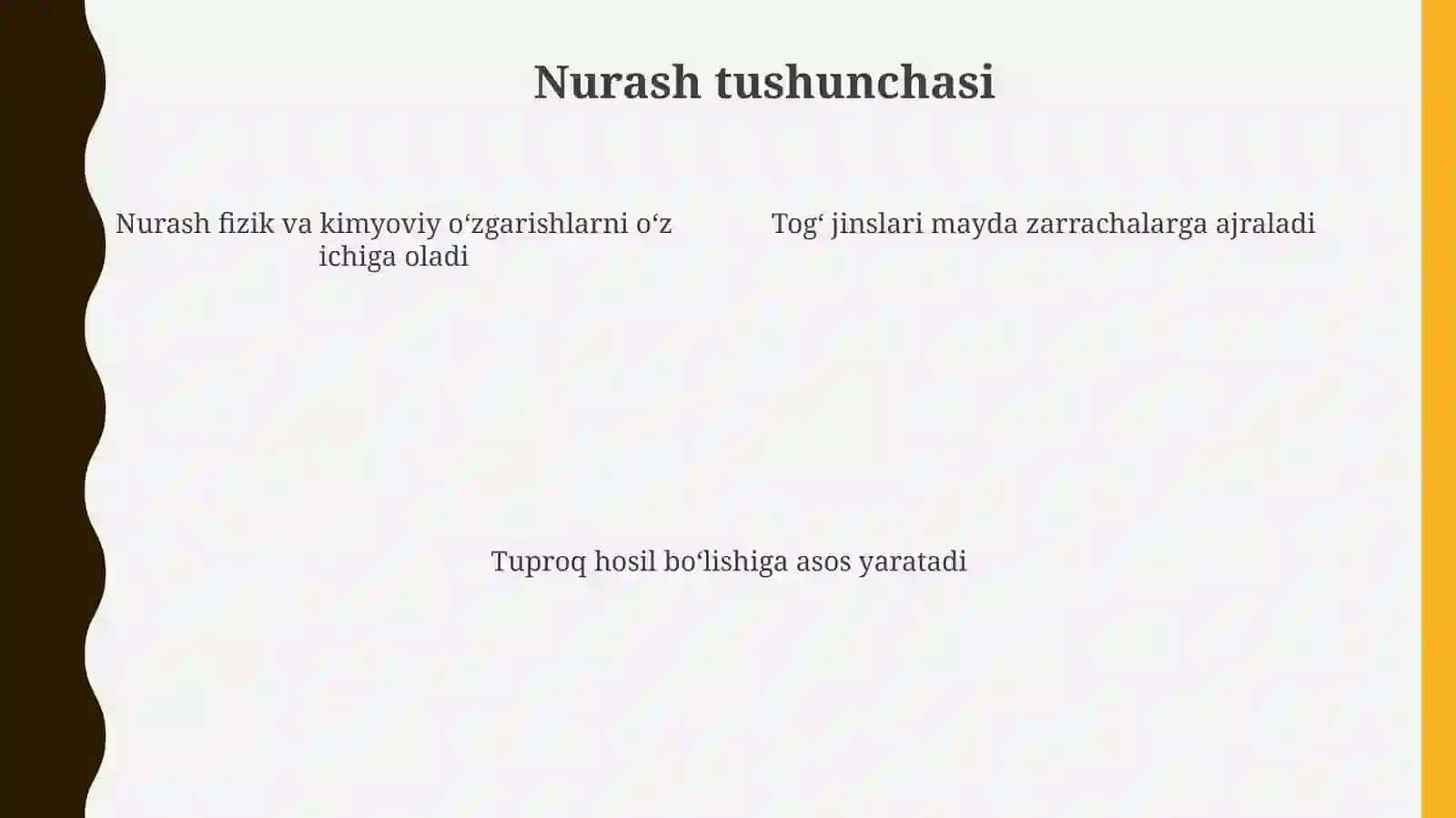Togʻ jinslarining nurash tushunchasi 4