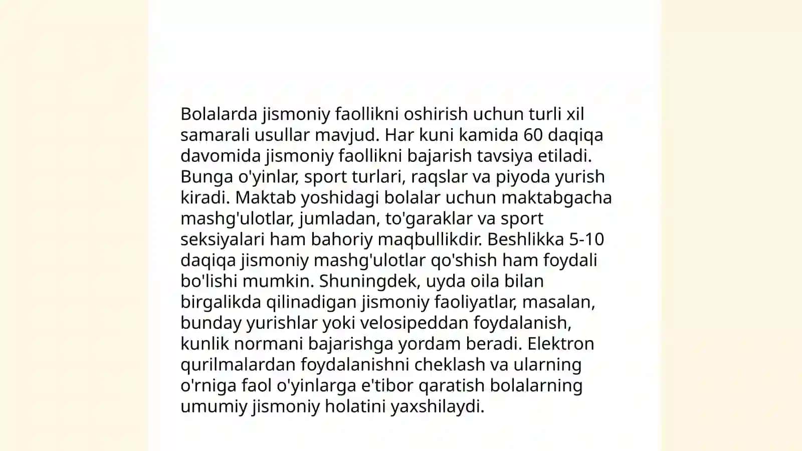 Jismoniy tarbiya masalalarining yoritilishi 4