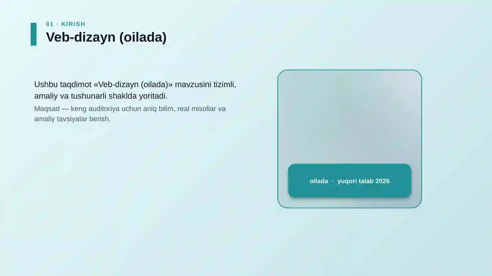 Veb-dizayn (oilada) 4