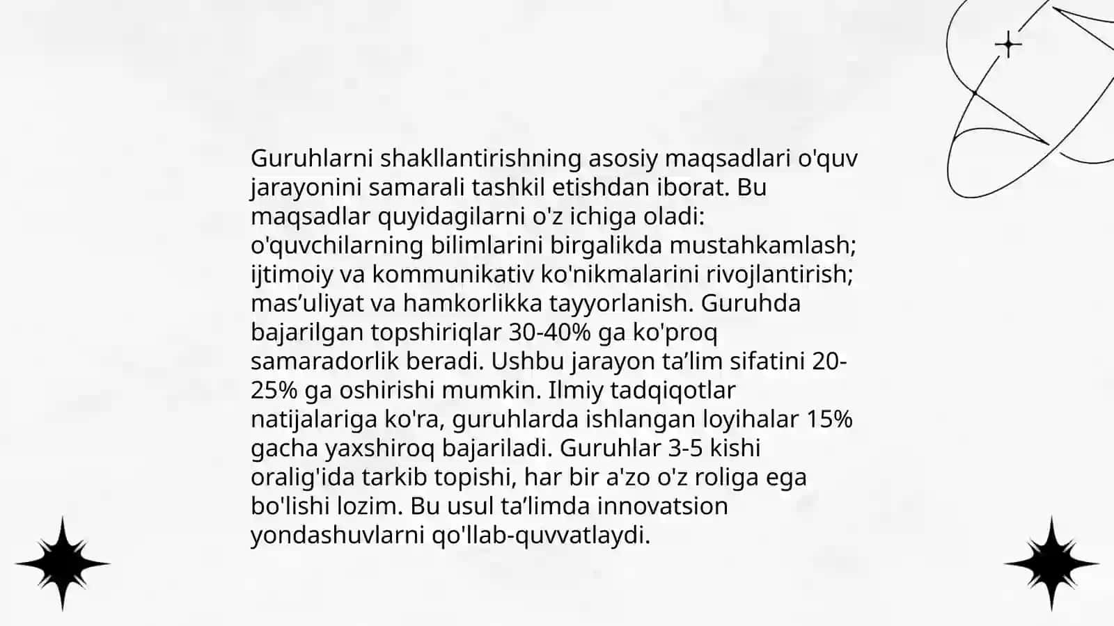 Tayyorgarlik bosqichlari muvofiq guruhlarni shakllantirish bosqichlarning maqsadi va vazifalari 4