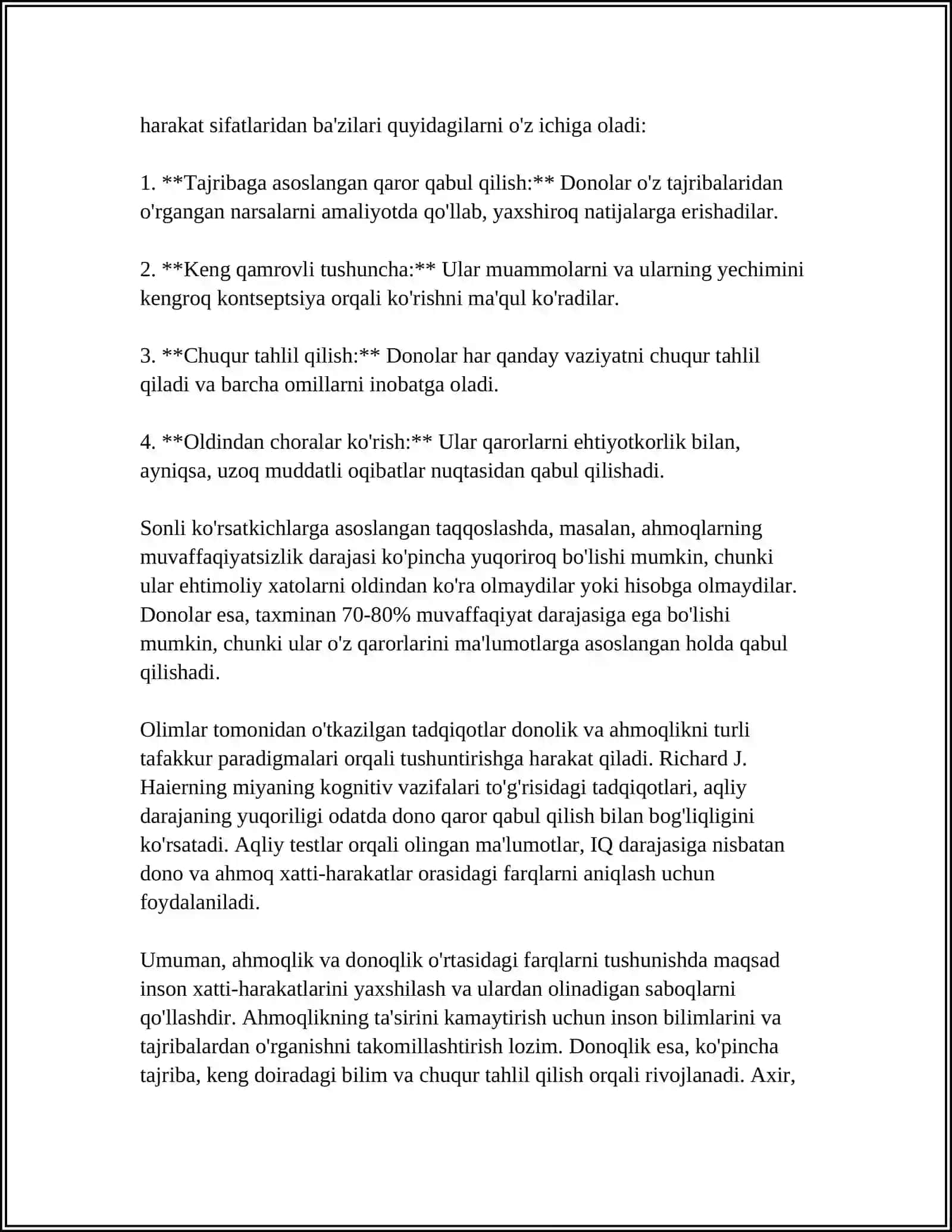 ODAMLARNI AHMOQLIGI 4