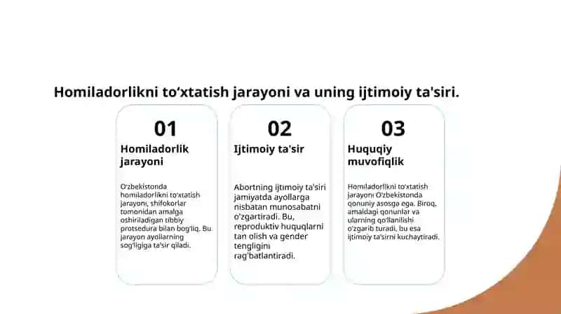 Oʻzbekistonda homiladorlikni toʻxtatish masalasi 4