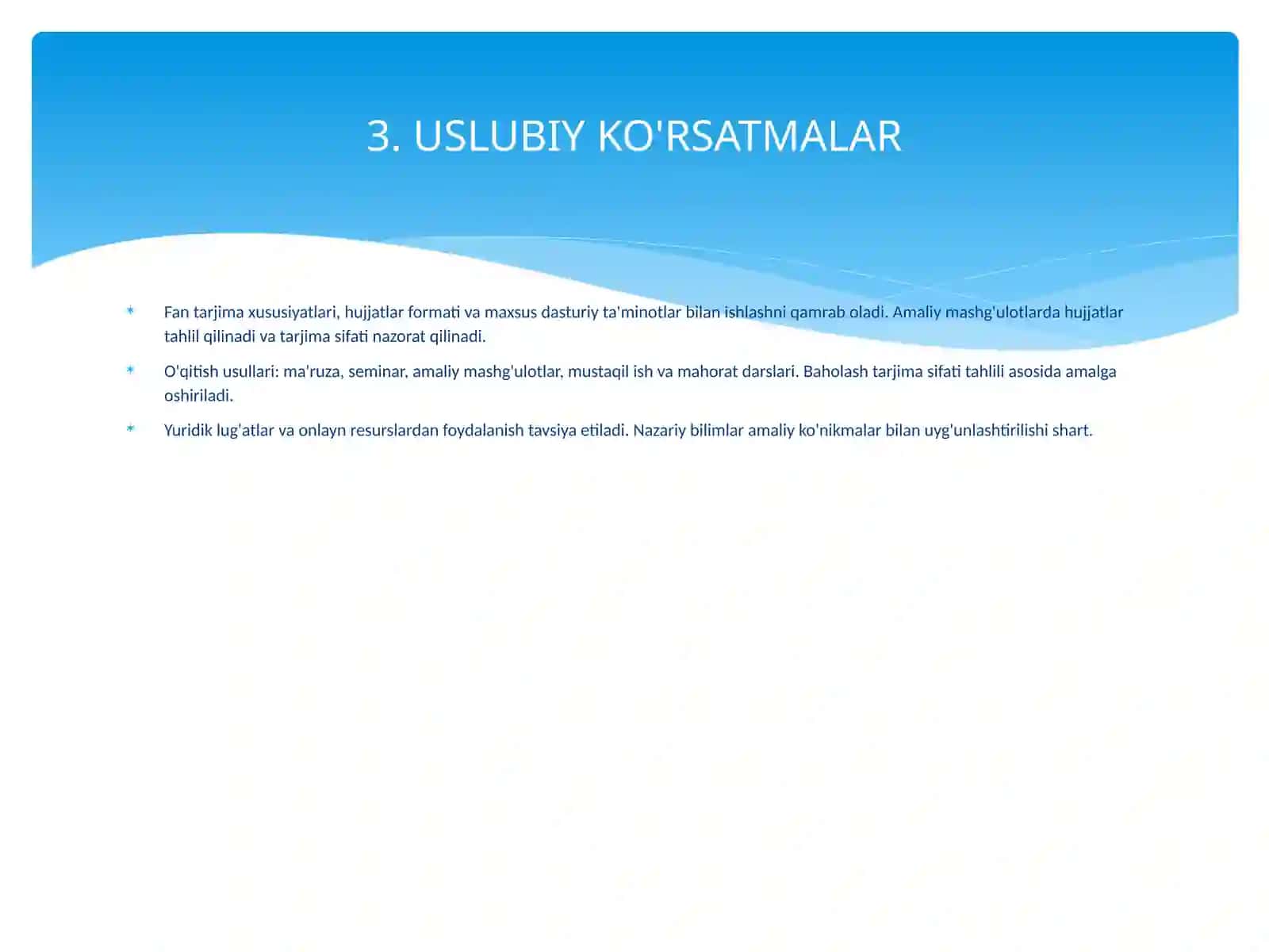 Rasmiy hujjatlar tarjimasi (1-variant) 4