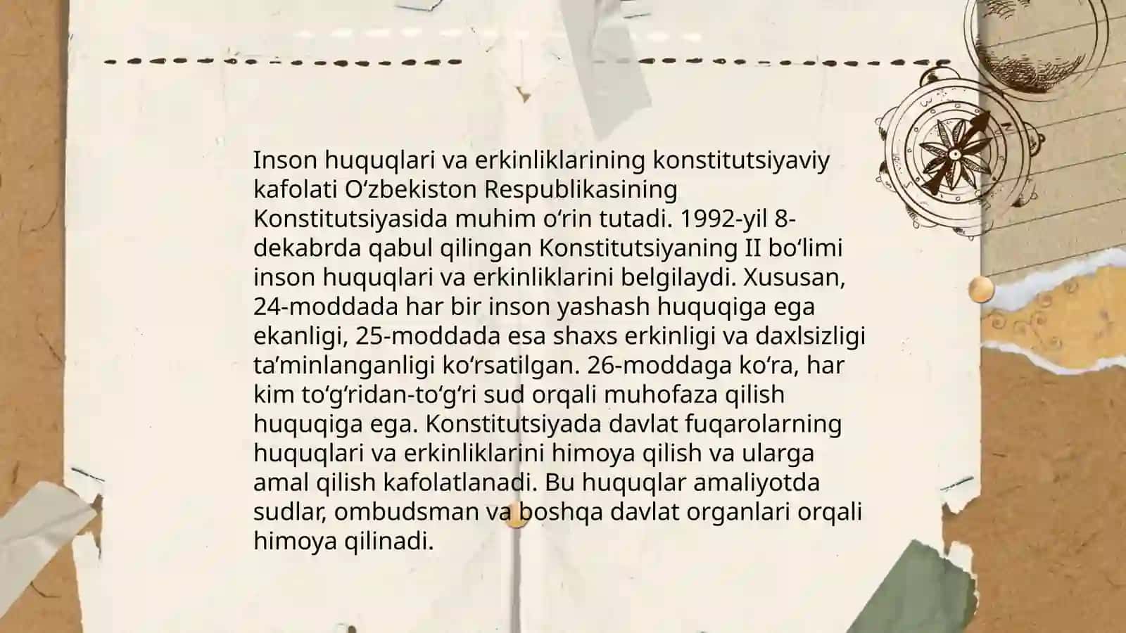 Yangi tahrirdagi O'zbekiston Respublikasi Konstitutsiyasiyasining qabul bo'lishi va "inson qadri uchun" degan ezgu g'oyani ro'yobga chiqarish 4