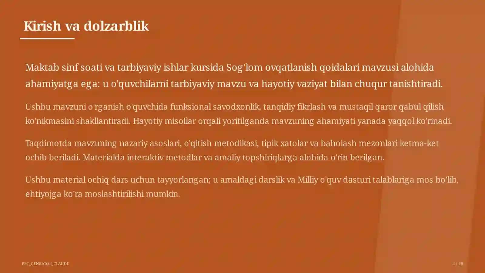 Sog'lom ovqatlanish qoidalari 4
