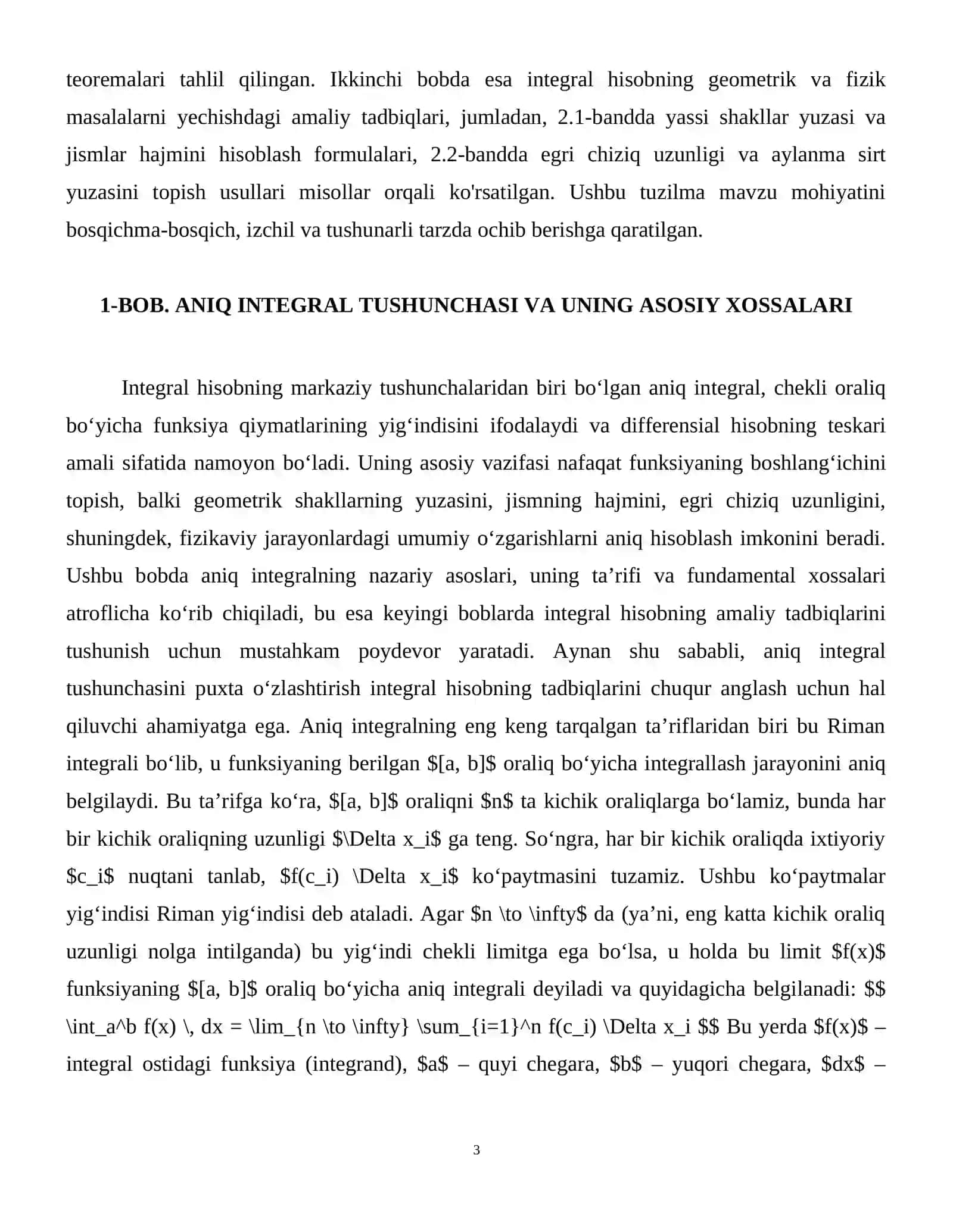 Integral hisobning tadbiqlari 4
