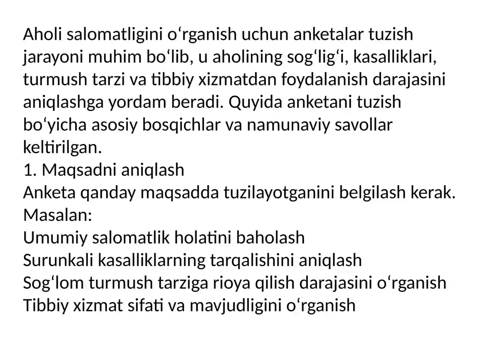 Anketa tuzilishi 4