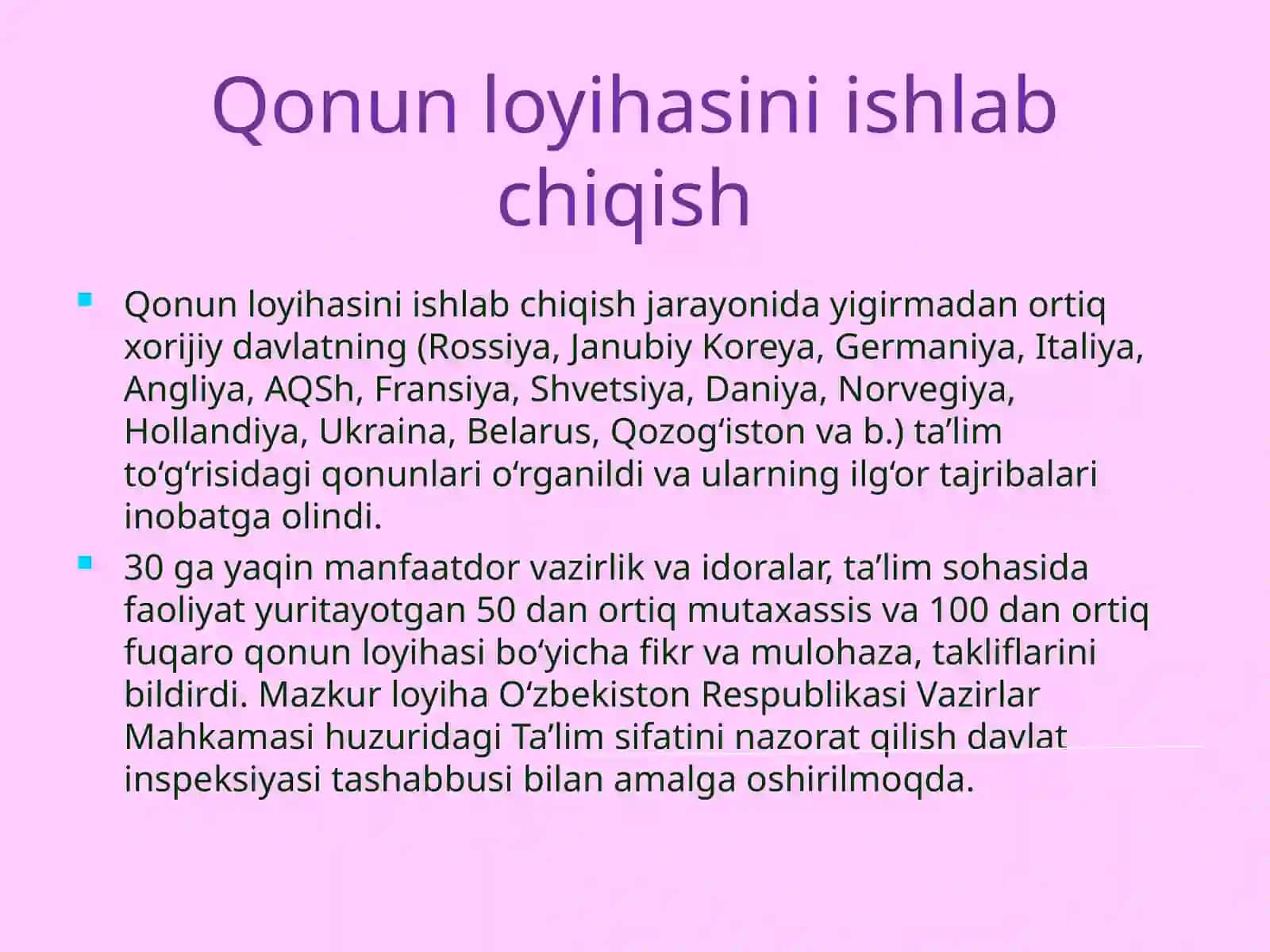 O'zbekiston Respublikasida ta’lim tizimini rivojlantirishning konseptual asoslari 4