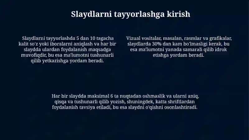 Samarali Slayd Dizayni 4