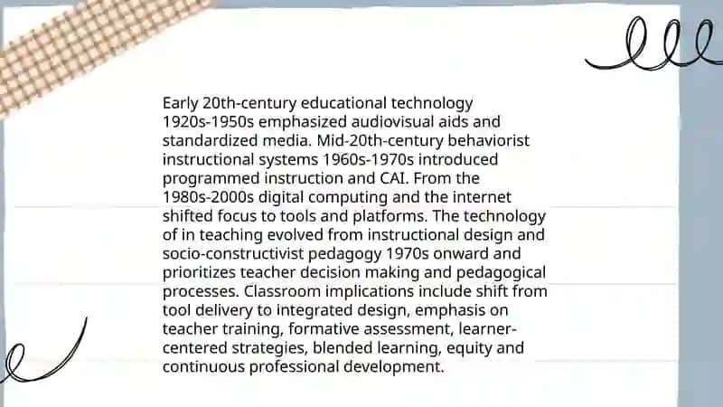Educational technology vs "technology of |in teaching".theoretical distinctions and classroom implications 4