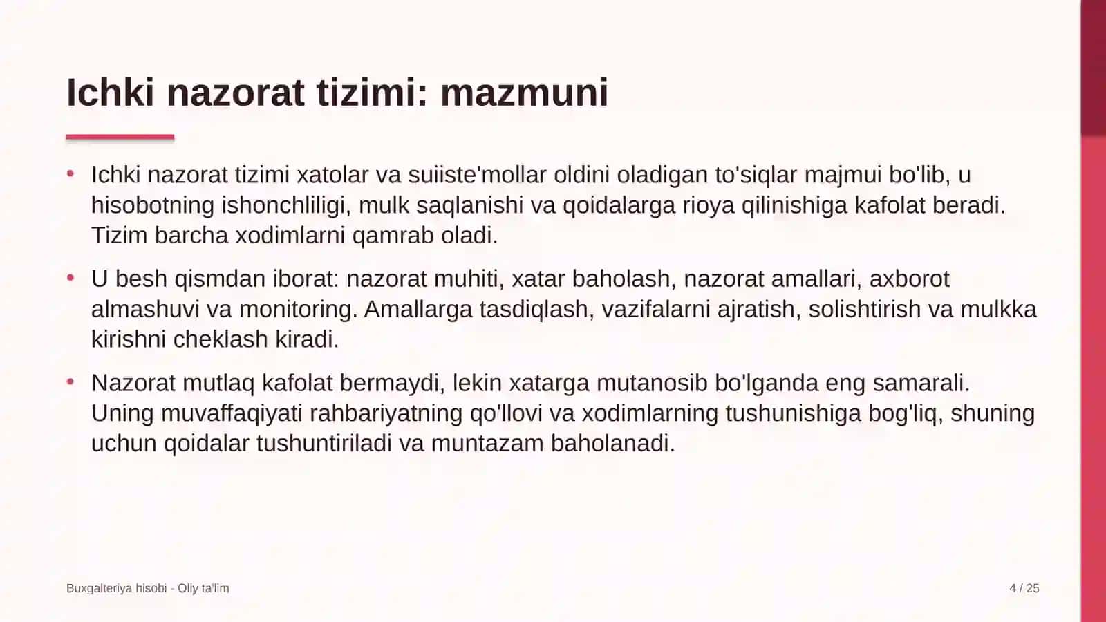 brokerlik kompaniyalarida ichki nazorat tizimi 7577 4
