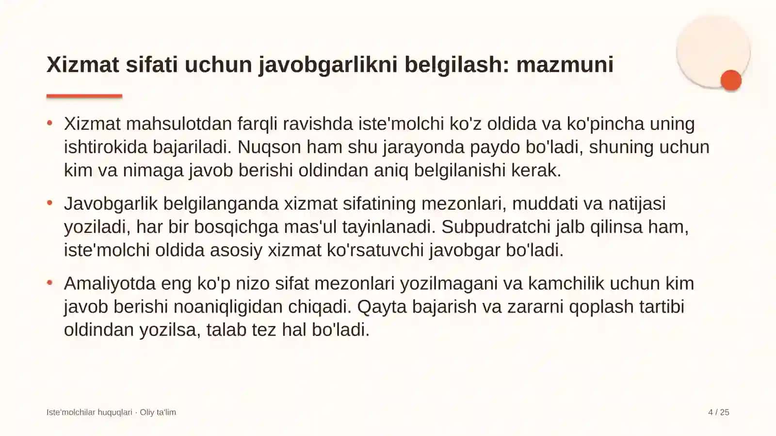 teatr studiyalarda xizmat sifati uchun javobgarlikni belgilash 1439 4