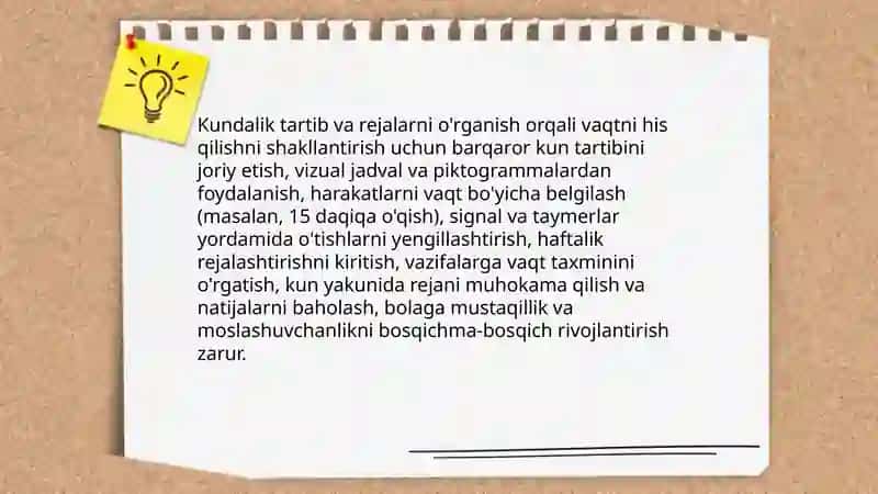 Katta yoshdagi bolalarda vaqtni his qilishni rivojlantirish Qoldosheva Gozal 4